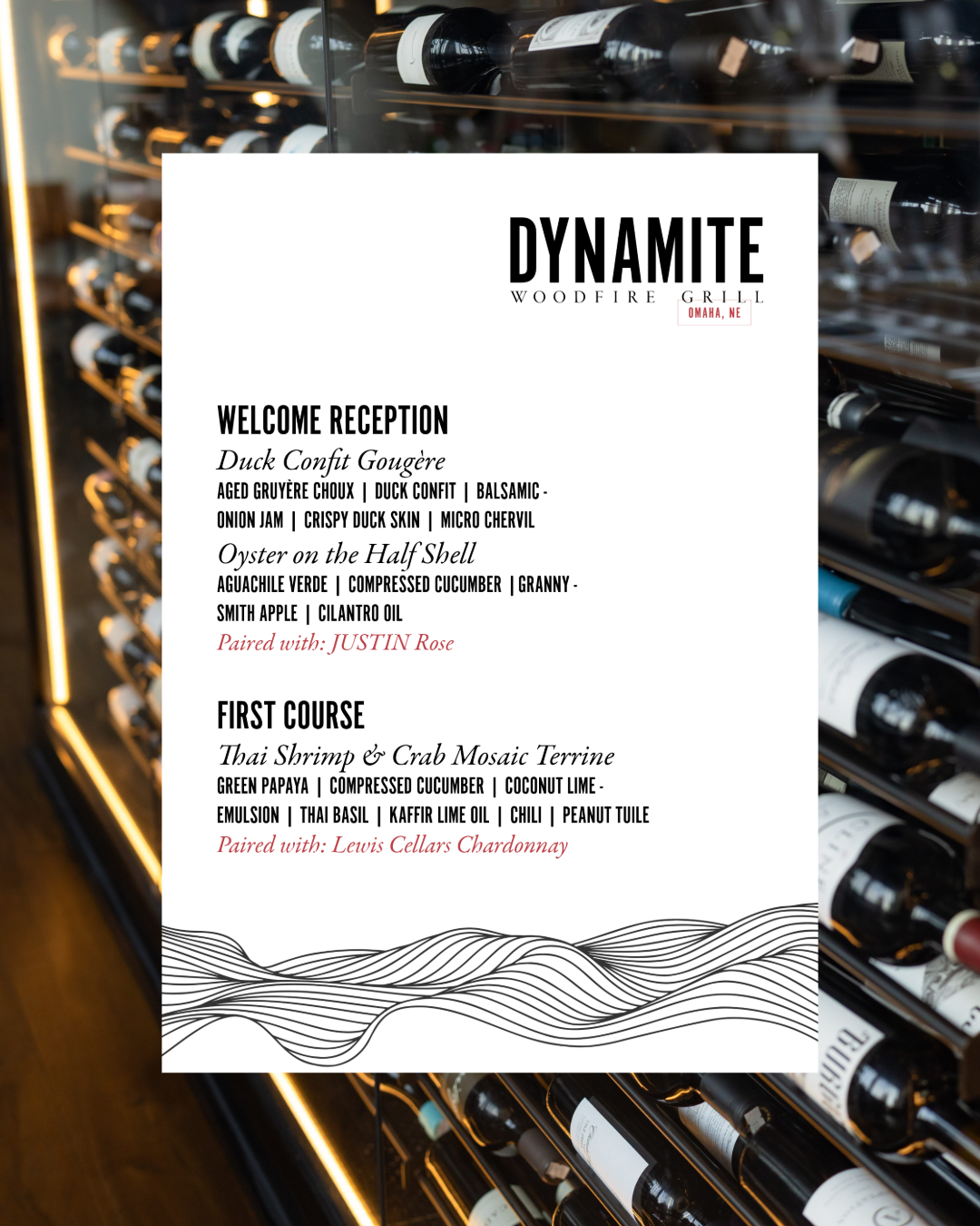 Wine Dinner: Lewis Cellars and Justin Vineyards & Winery